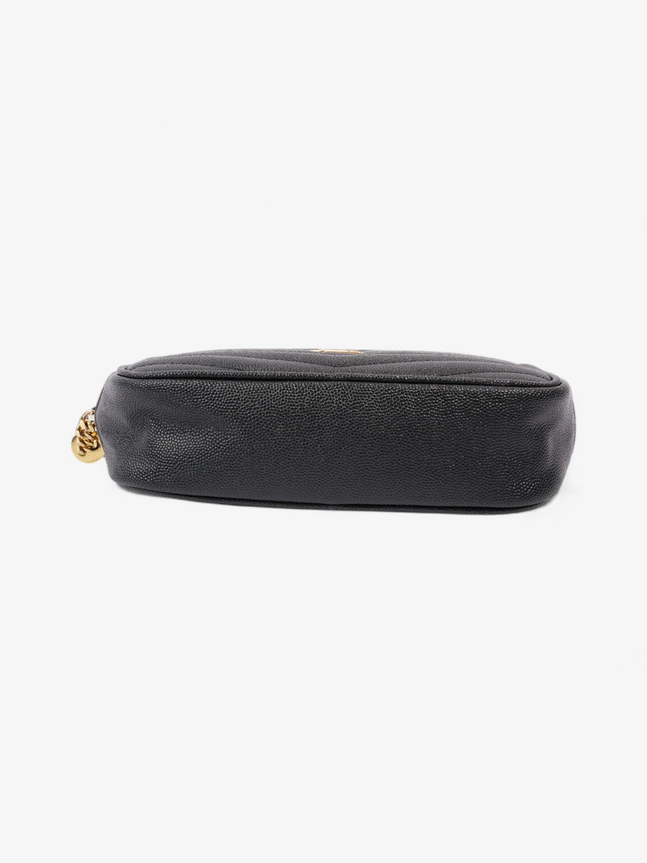 Saint Laurent Lou Small Quilted Crossbody in Black Leather Black Caviar Leather Image 6