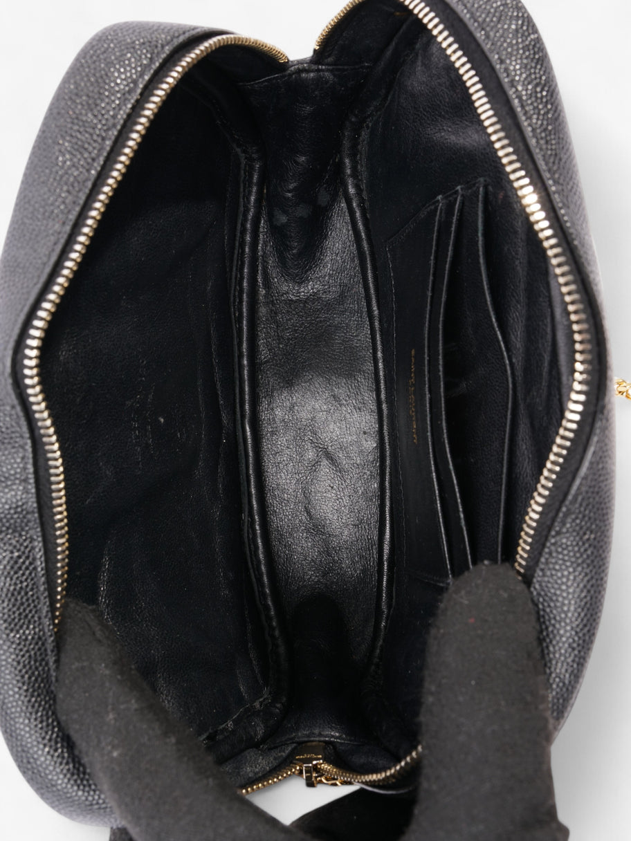 Saint Laurent Lou Small Quilted Crossbody in Black Leather Black Caviar Leather Image 8
