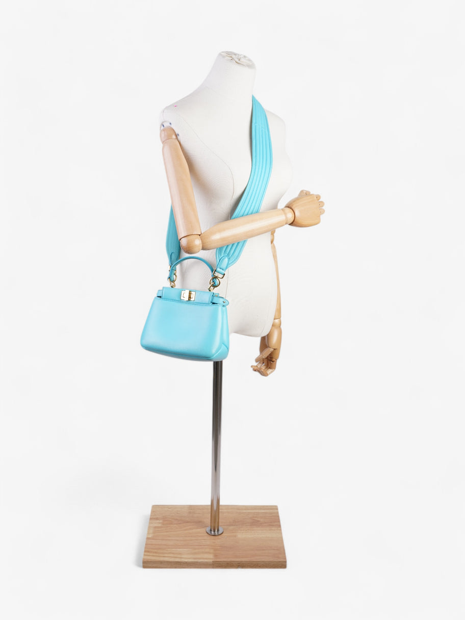 Fendi Peekaboo Light Blue  Nappa Leather Image 3