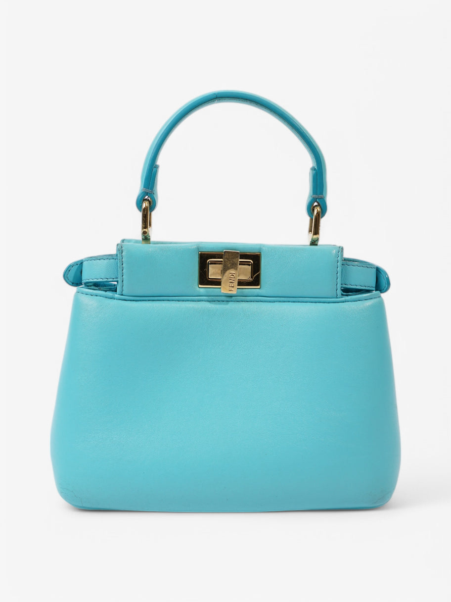 Fendi Peekaboo Light Blue  Nappa Leather Image 2