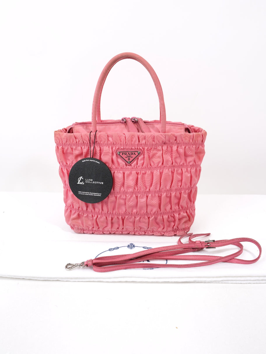 Prada Nylon Tote Pink Nylon Image 17
