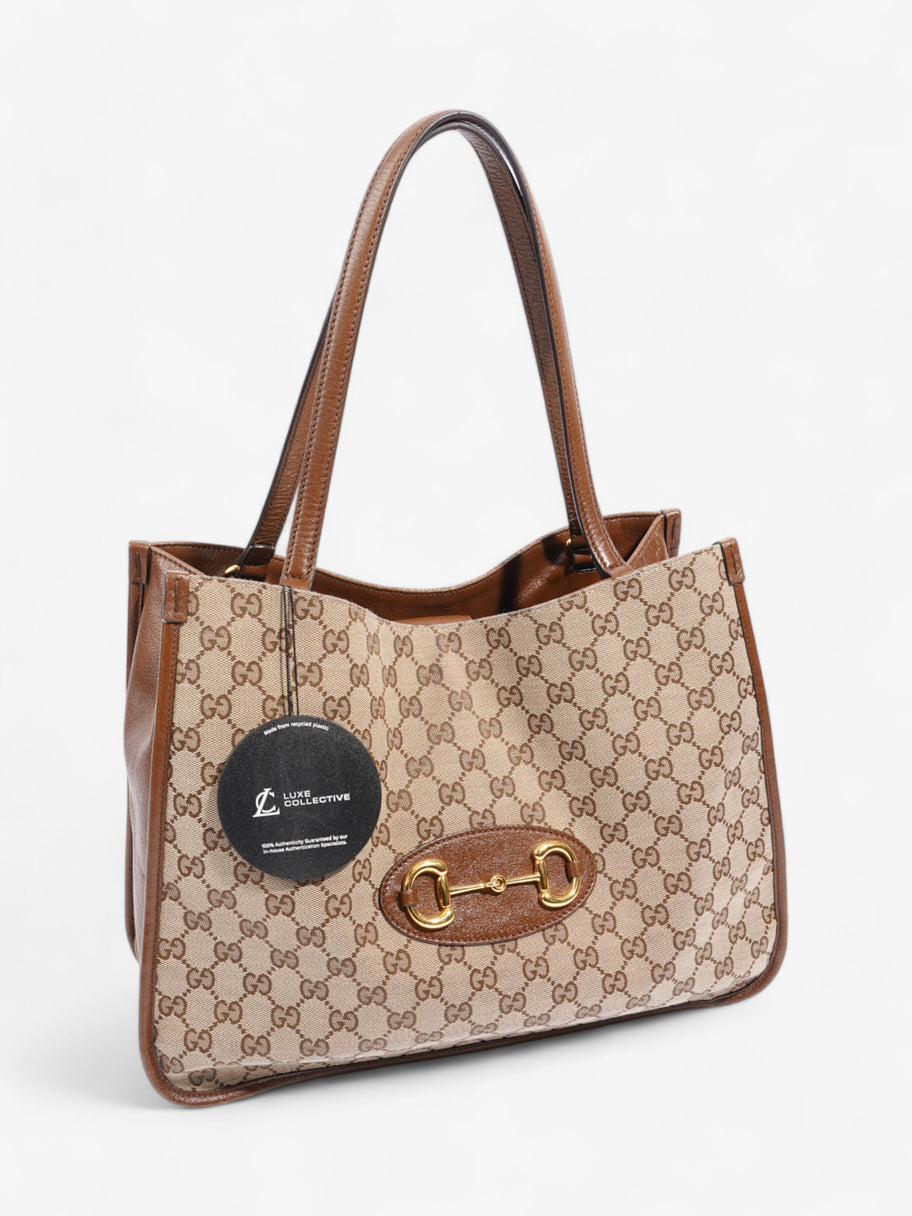 Gucci Horsebit 1955 Brown / Monogram Canvas Image 10