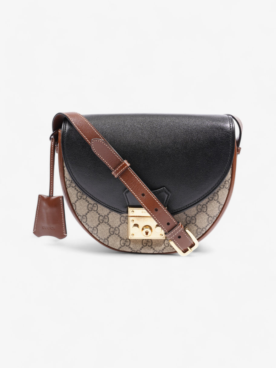 Gucci Padlock Shoulder Bag Black / Supreme Coated Canvas Image 1