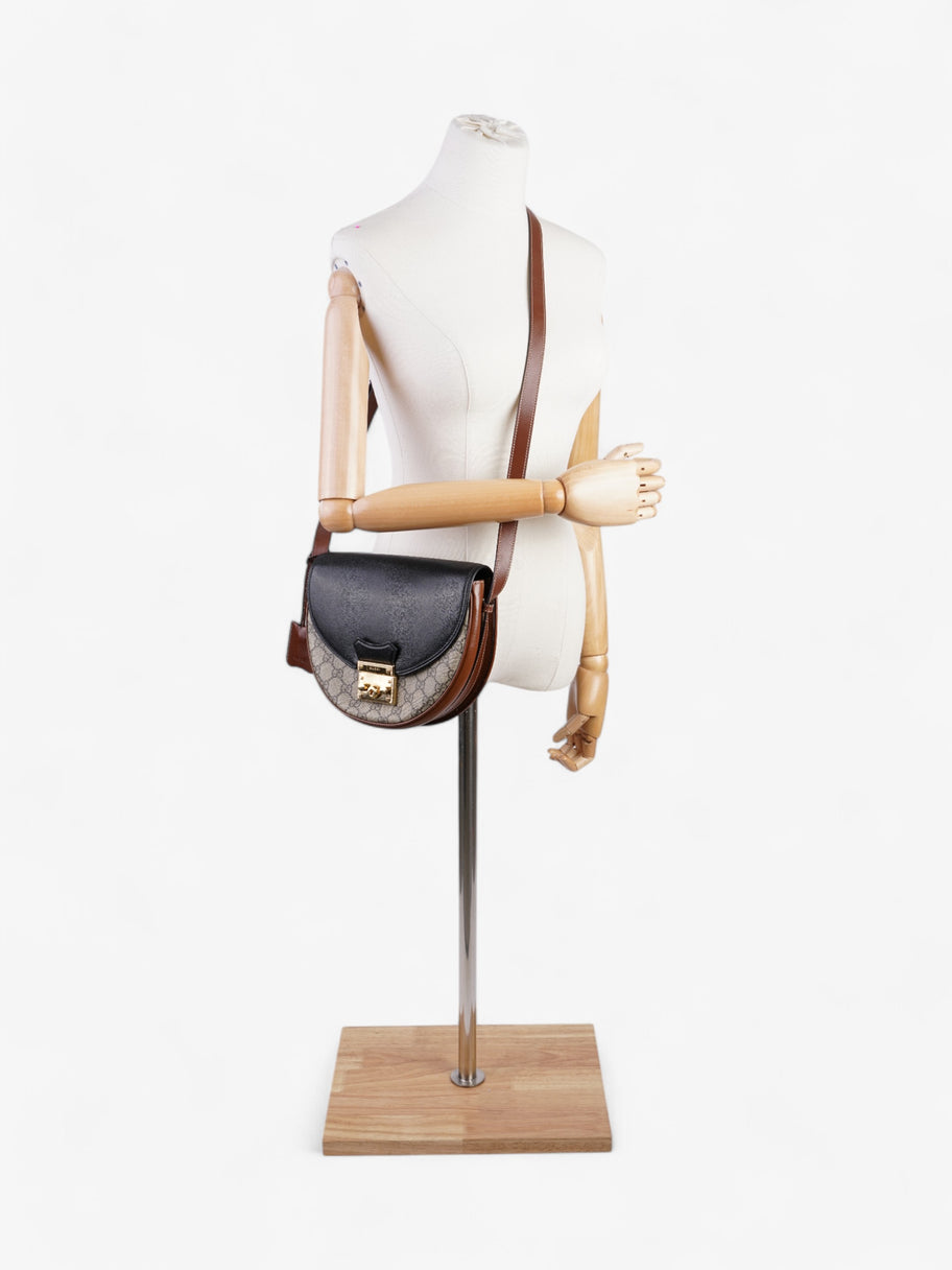 Gucci Padlock Shoulder Bag Black / Supreme Coated Canvas Image 2