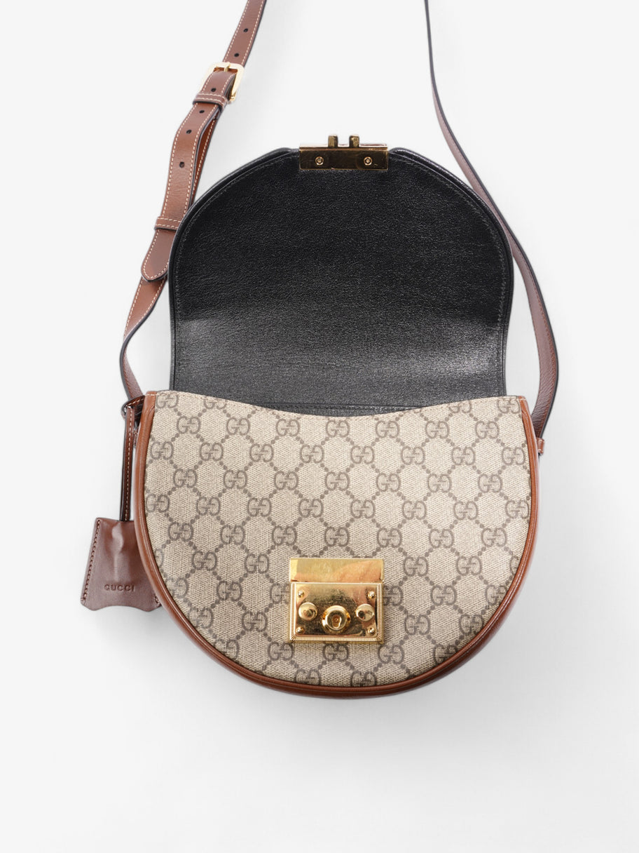 Gucci Padlock Shoulder Bag Black / Supreme Coated Canvas Image 7