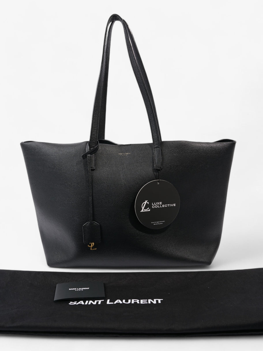 Saint Laurent Shopper Tote Black Leather Image 12