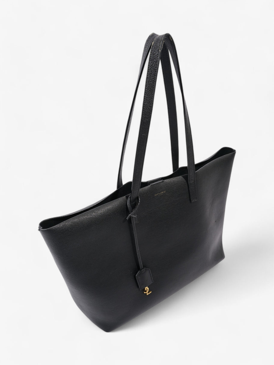 Saint Laurent Shopper Tote Black Leather Image 8