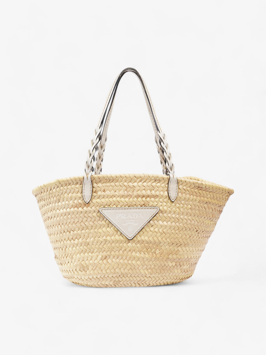 Prada Basket bag Beige / White Wicker Image 2