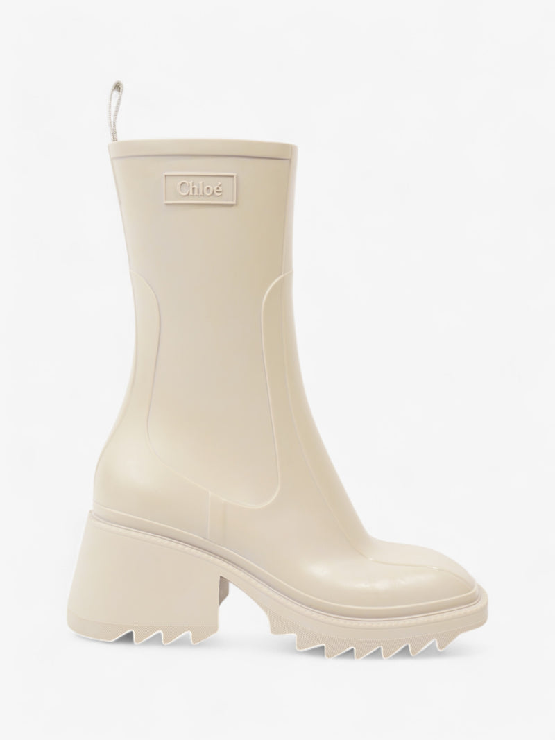  Chloe Betty Boots Cream Rubber EU 38 UK 5