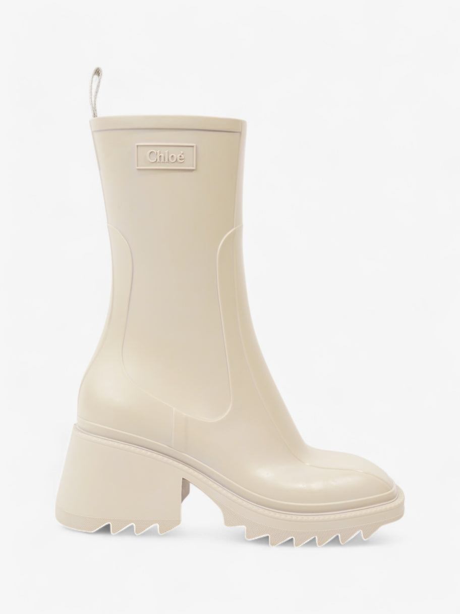 Chloe Betty Boots Cream Rubber EU 38 UK 5 Image 1