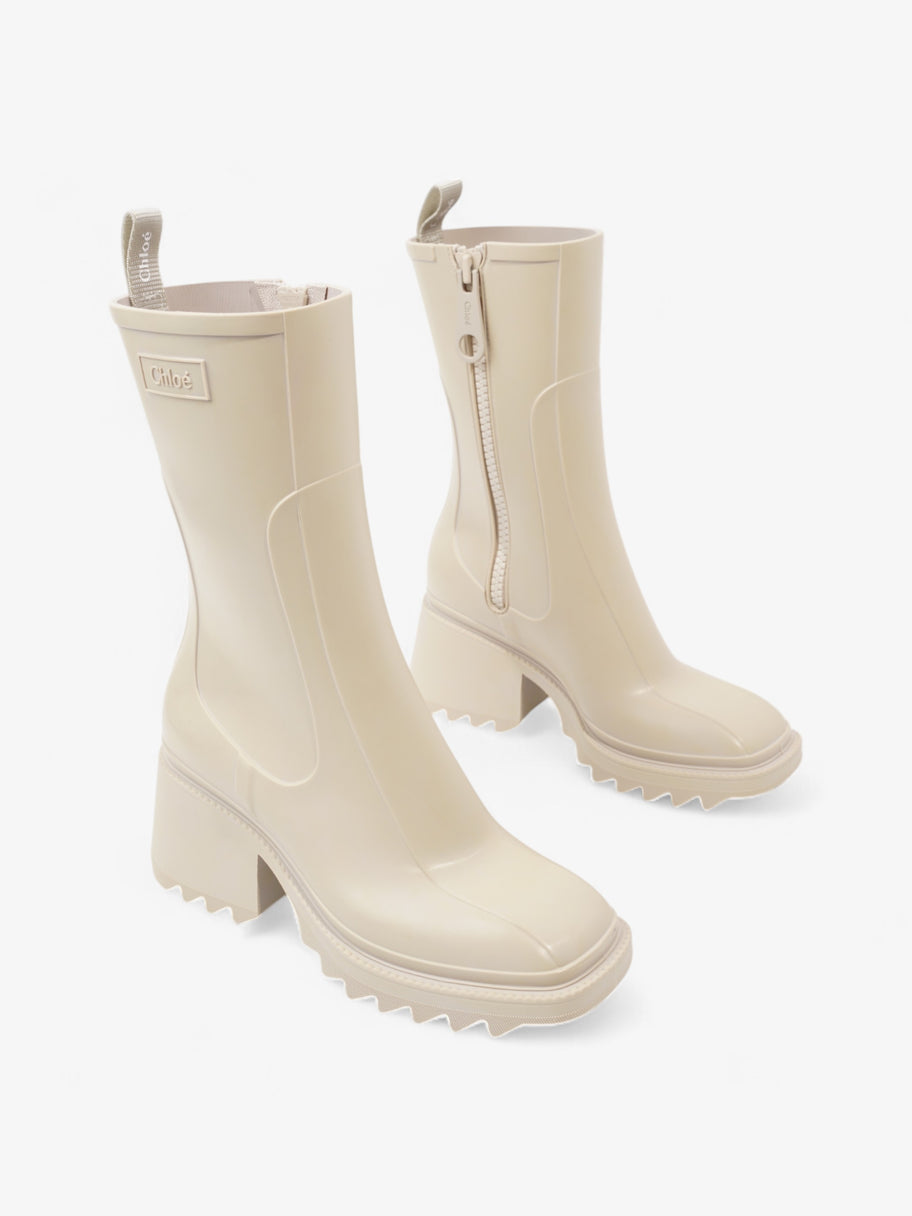 Chloe Betty Boots Cream Rubber EU 38 UK 5 Image 2