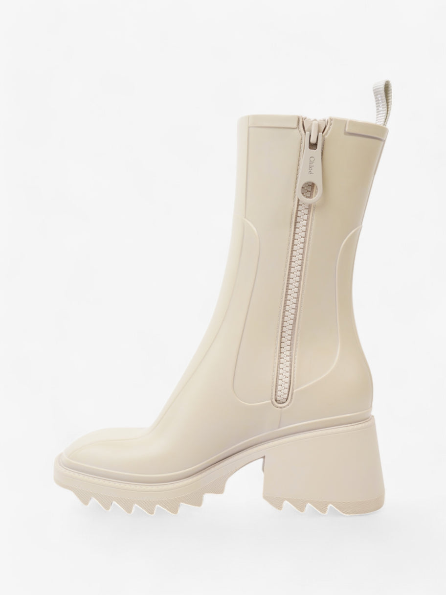 Chloe Betty Boots Cream Rubber EU 38 UK 5 Image 3