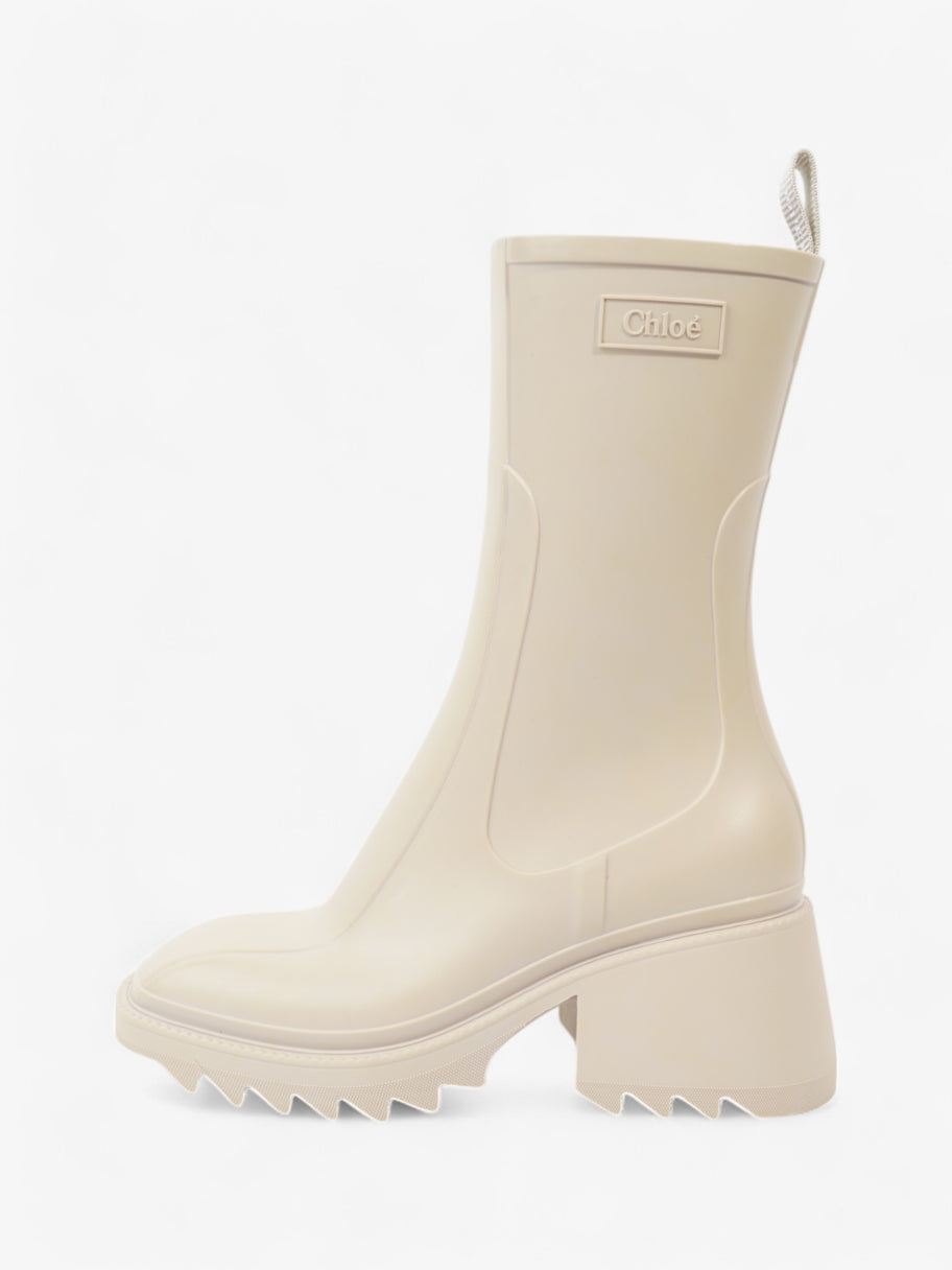 Chloe Betty Boots Cream Rubber EU 38 UK 5 Image 5