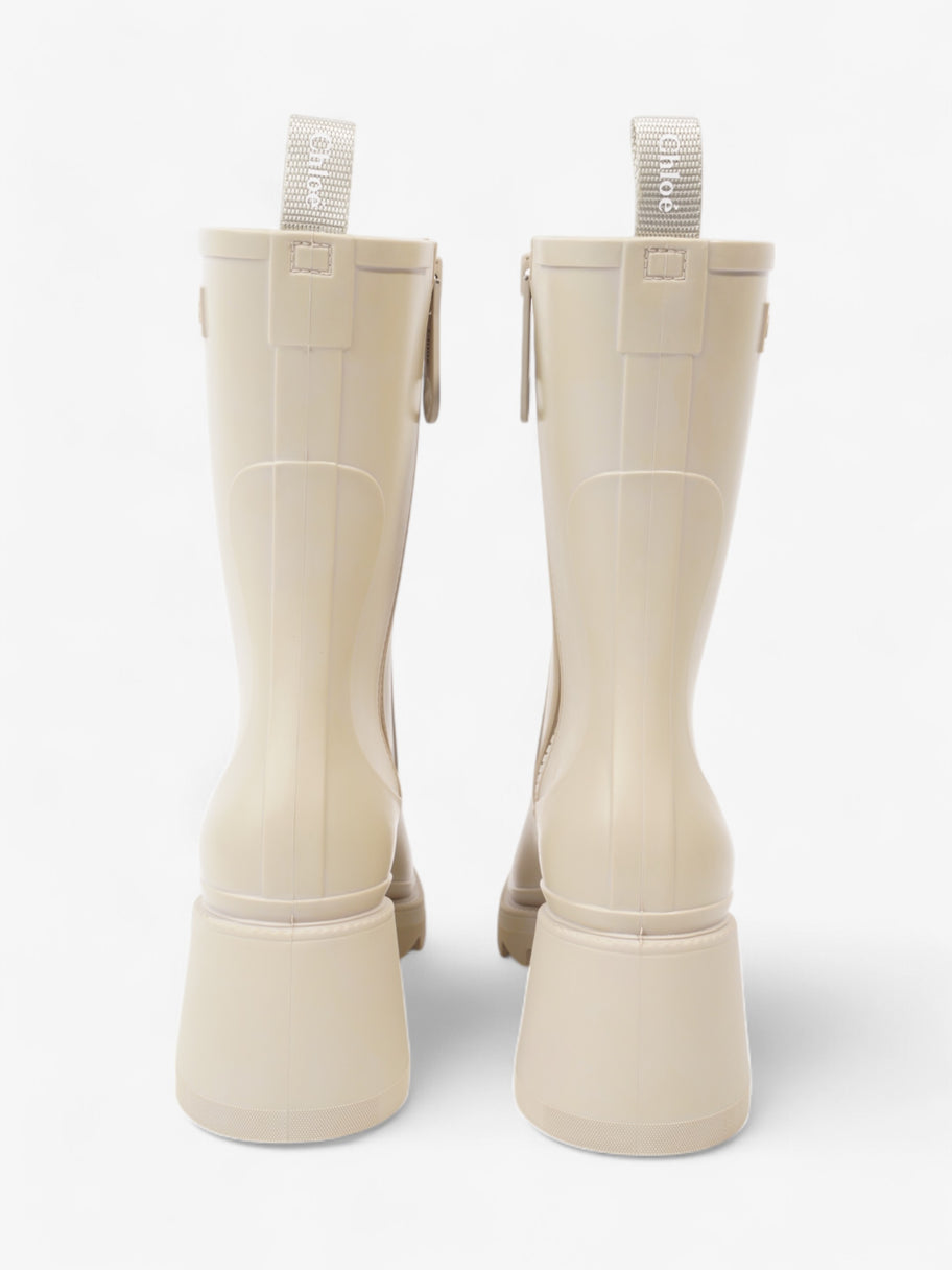 Chloe Betty Boots Cream Rubber EU 38 UK 5 Image 6