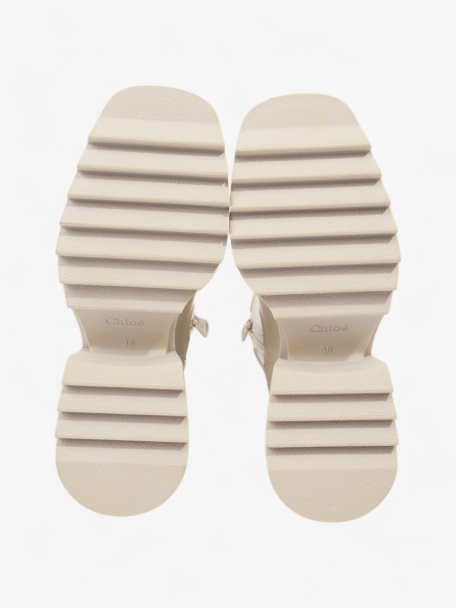 Chloe Betty Boots Cream Rubber EU 38 UK 5 Image 7