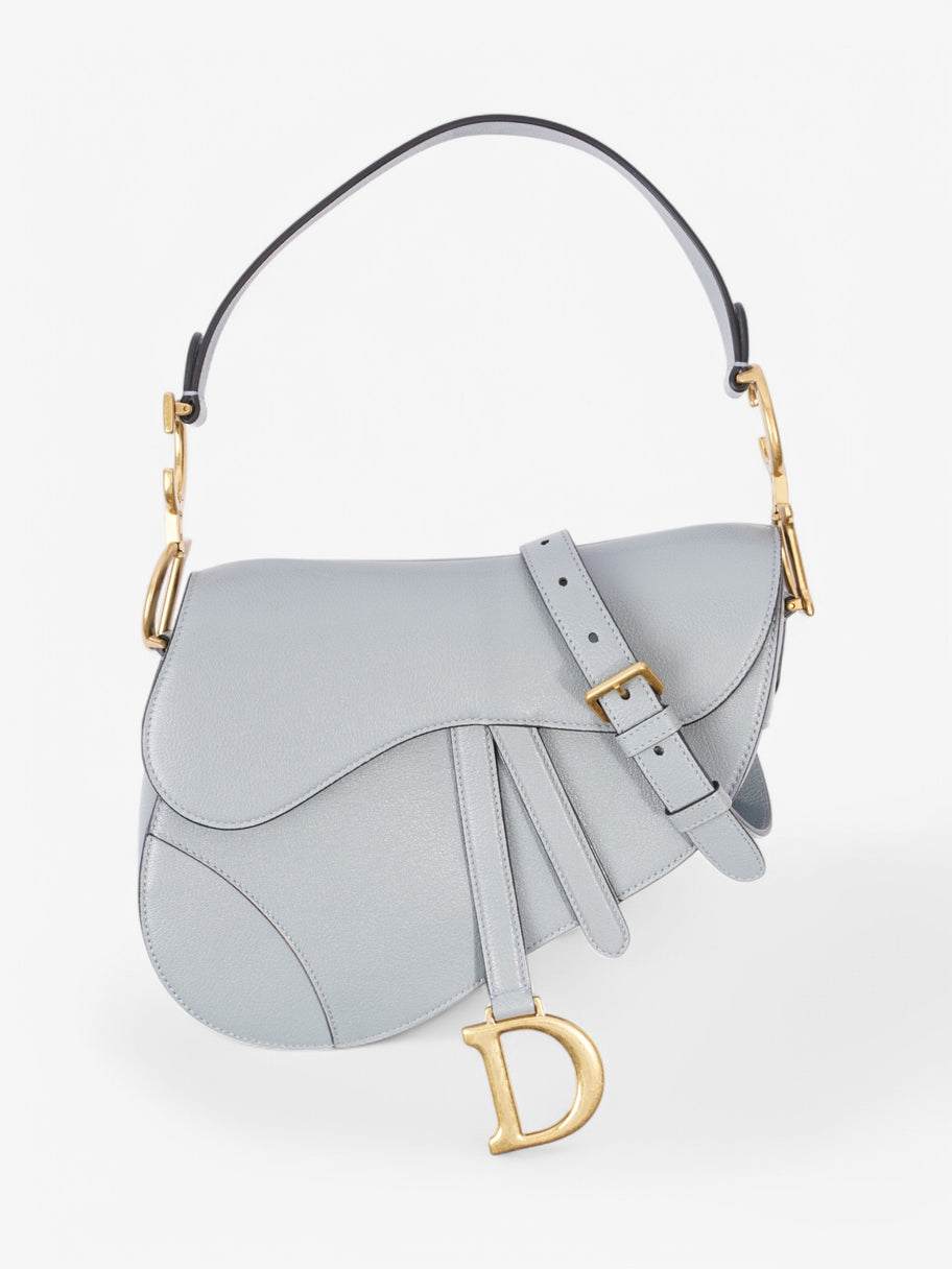 Christian Dior Saddle Blue Leather 25.5 x 20 x 6.5 cm Image 1