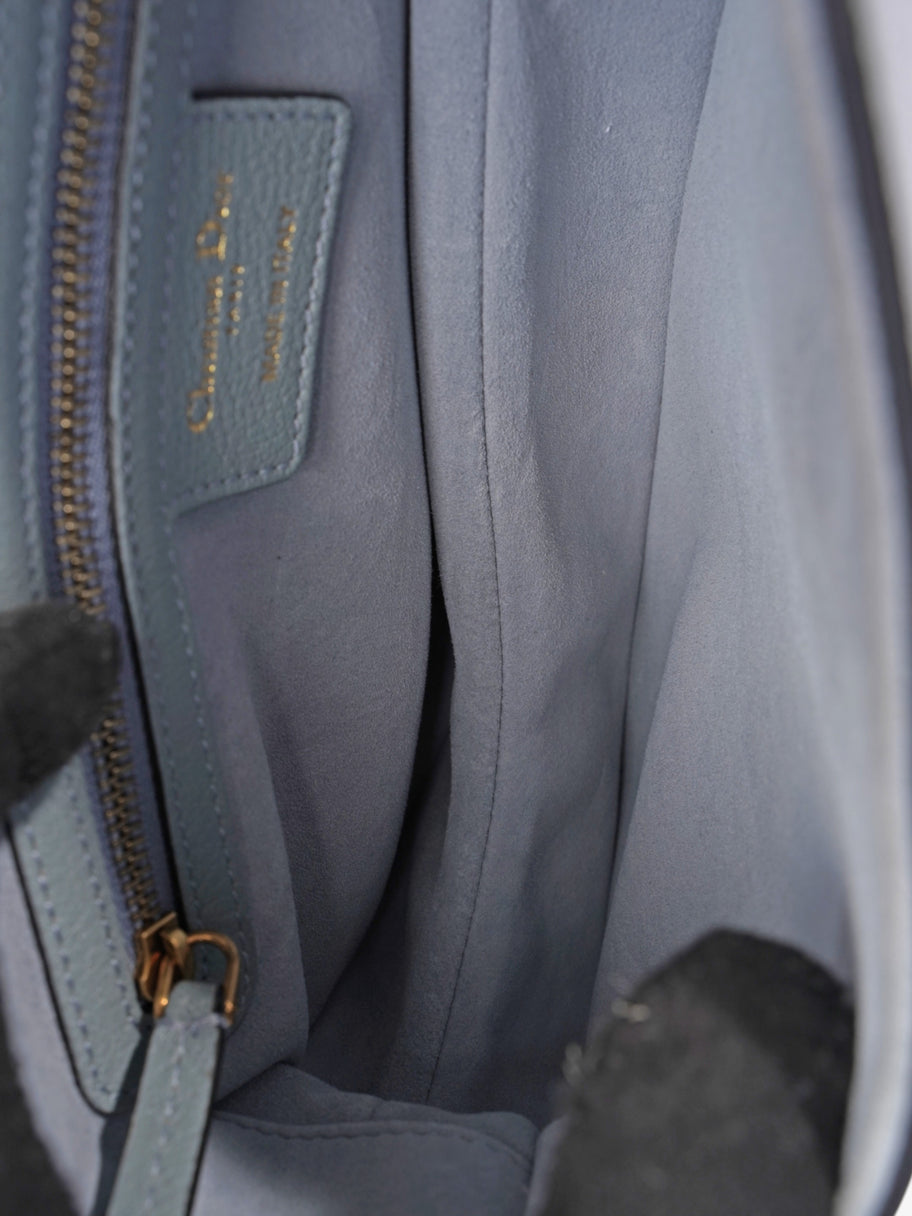 Christian Dior Saddle Blue Leather 25.5 x 20 x 6.5 cm Image 8