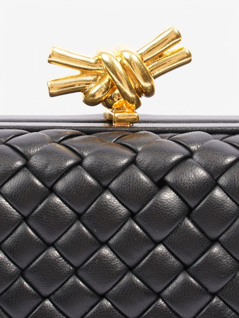 Bottega Veneta Knot clutch Black Leather Small Image 7