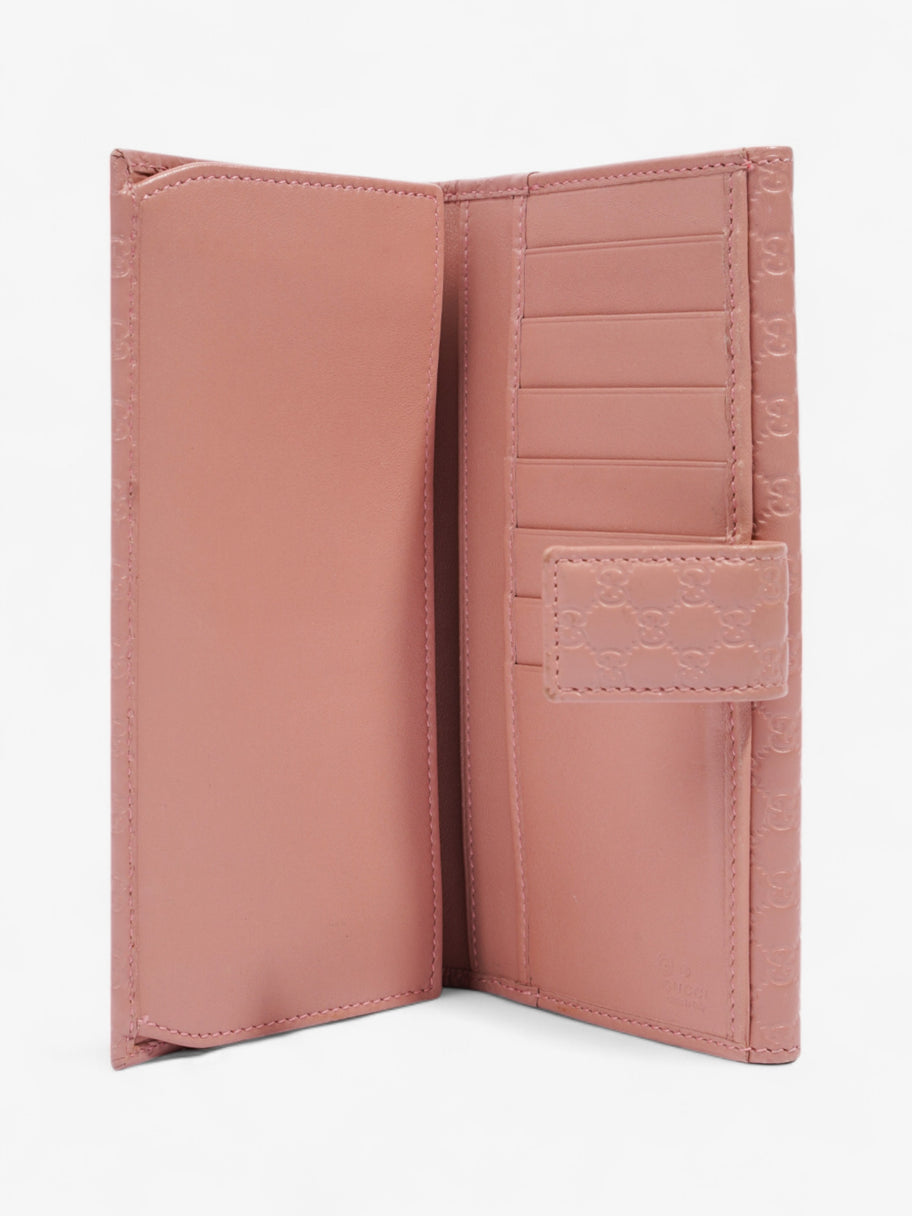 Gucci Long Wallet Pink Leather Image 6
