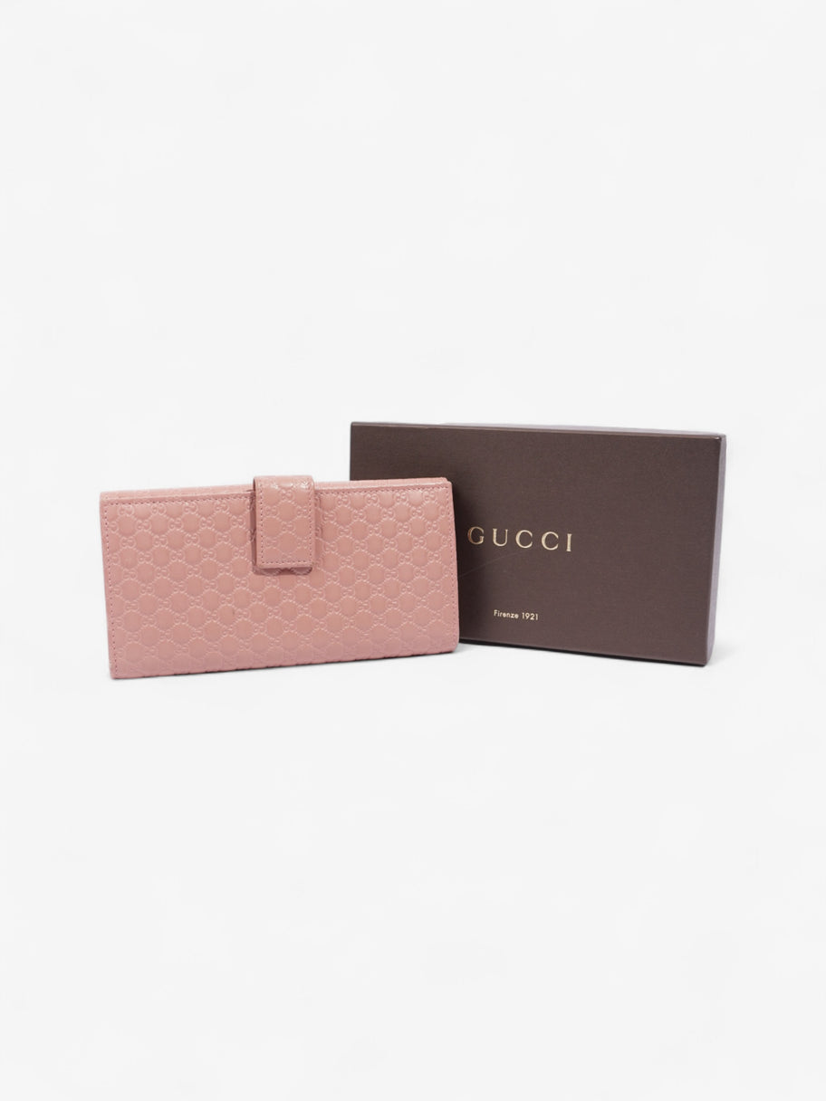 Gucci Long Wallet Pink Leather Image 7