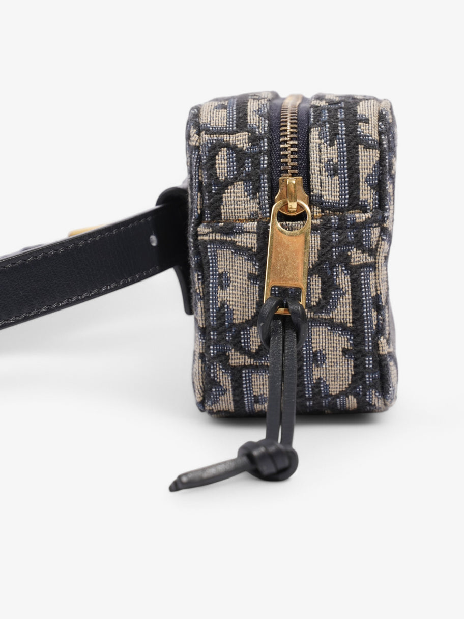 Christian Dior Trotter Belt Bag Blue Oblique Canvas Mini Image 6