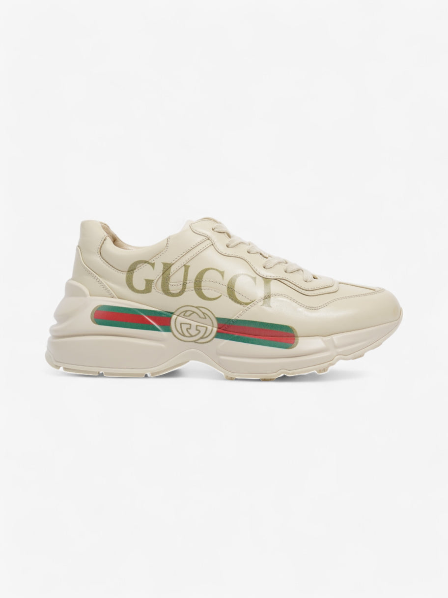 Gucci Rhyton Sneakers Cream / Red / Green Leather EU 39.5 UK 6.5 Image 1