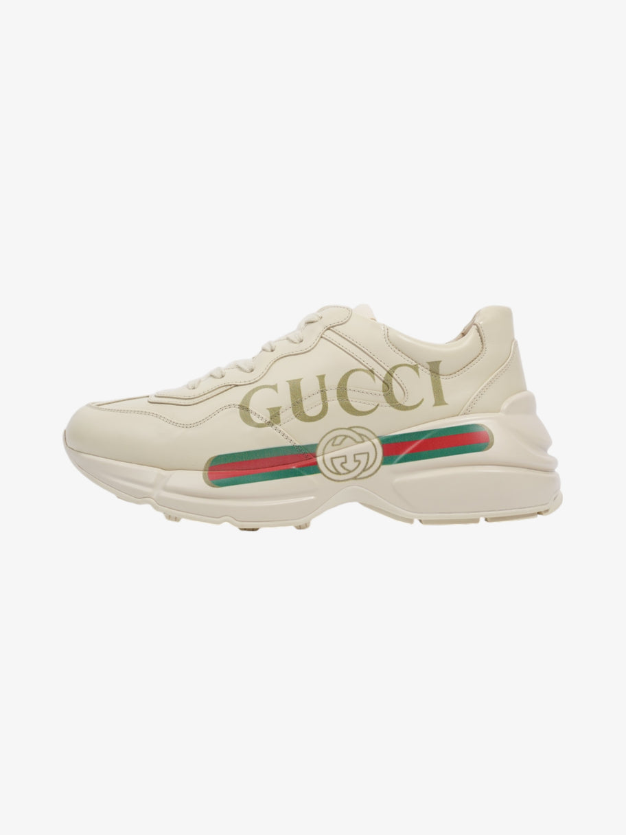 Gucci Rhyton Sneakers Cream / Red / Green Leather EU 39.5 UK 6.5 Image 5