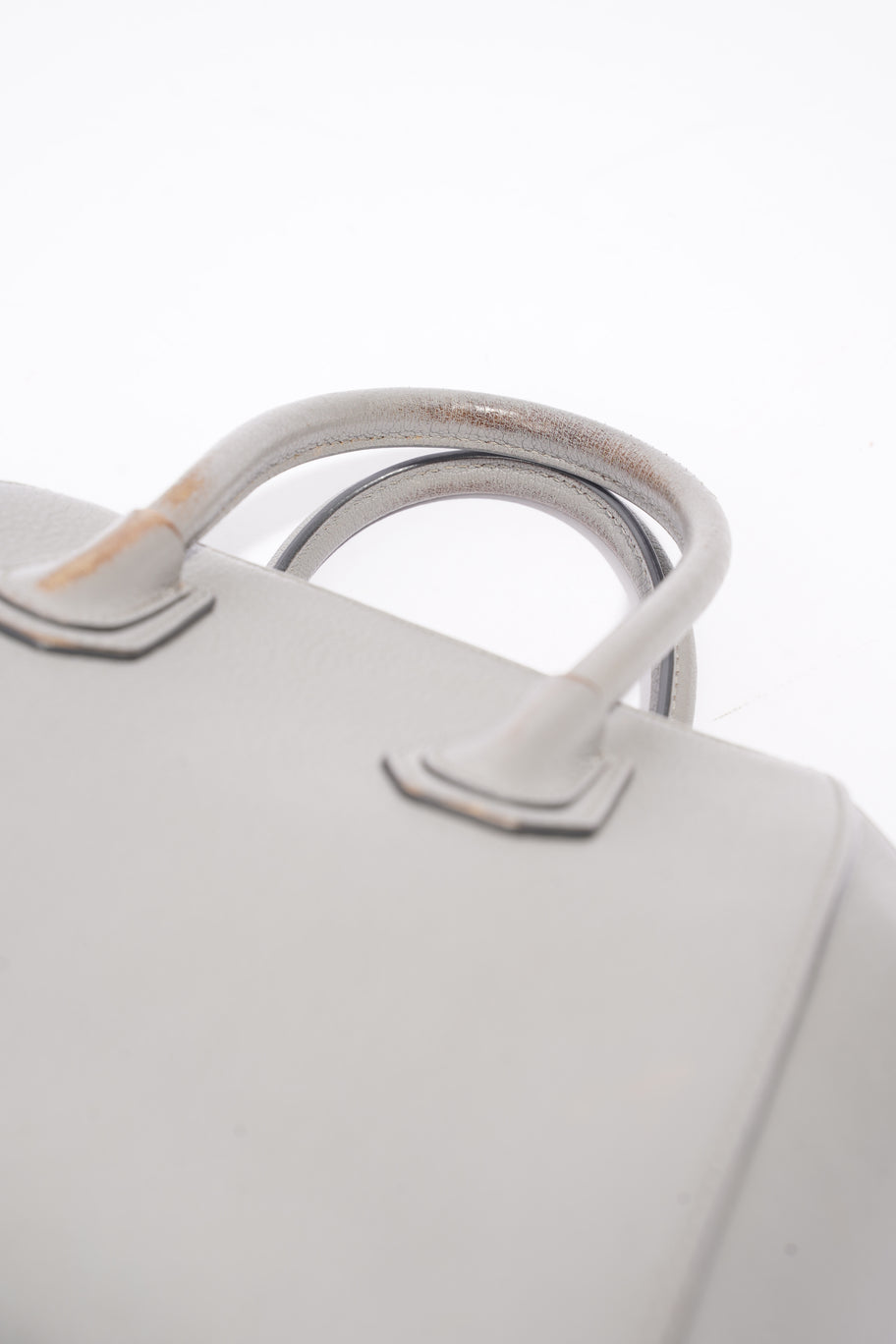 Givenchy Mini Antigona Grey Grained Leather Image 14