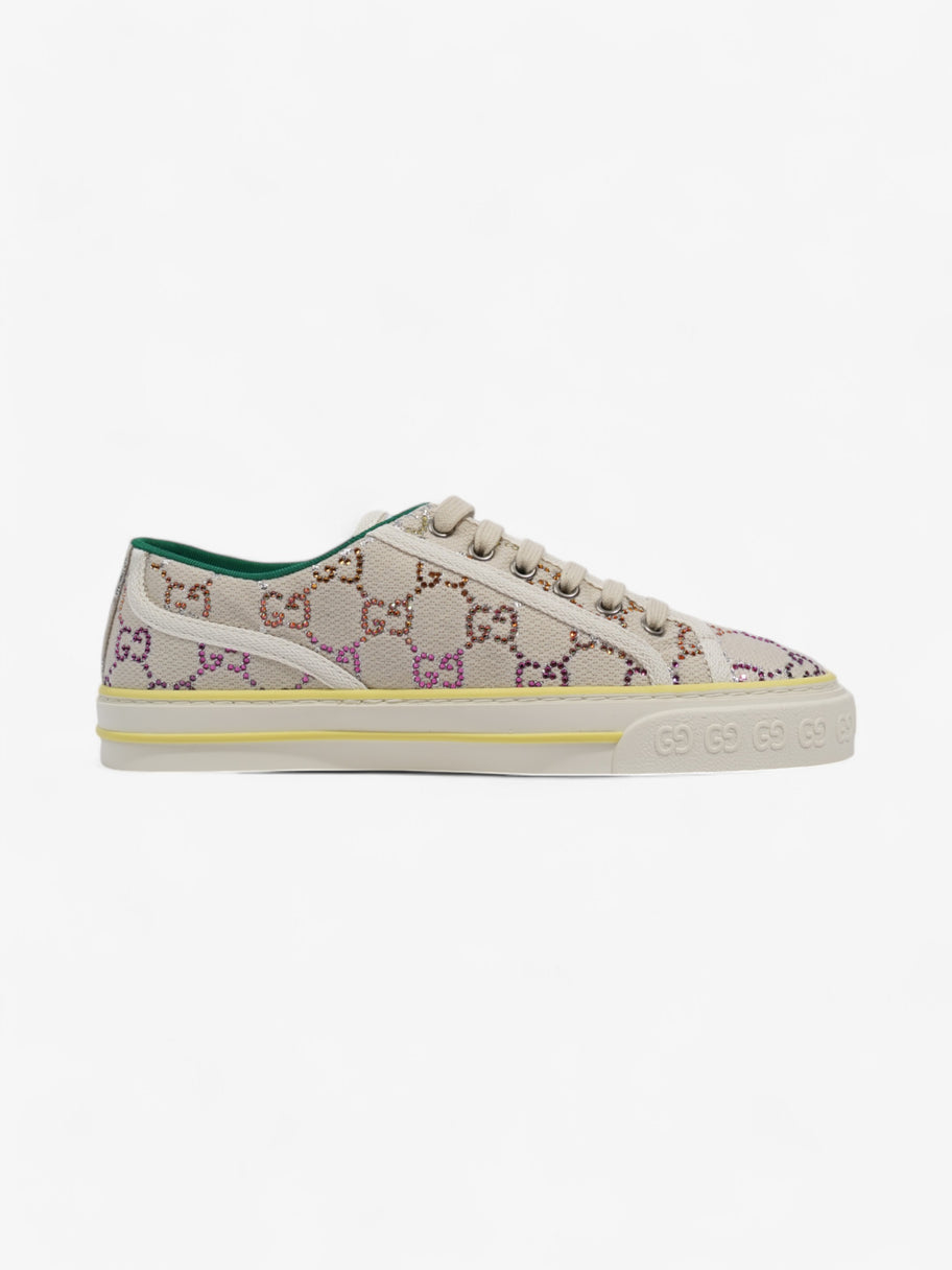Gucci Crystal GG Tennis 1977 White / Multicoloured Canvas EU 38.5 UK 5.5 Image 4