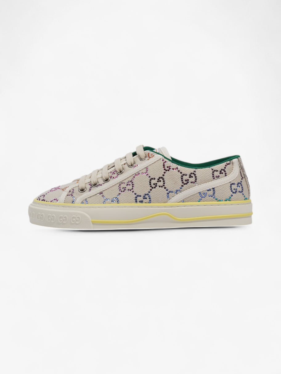 Gucci Crystal GG Tennis 1977 White / Multicoloured Canvas EU 38.5 UK 5.5 Image 5
