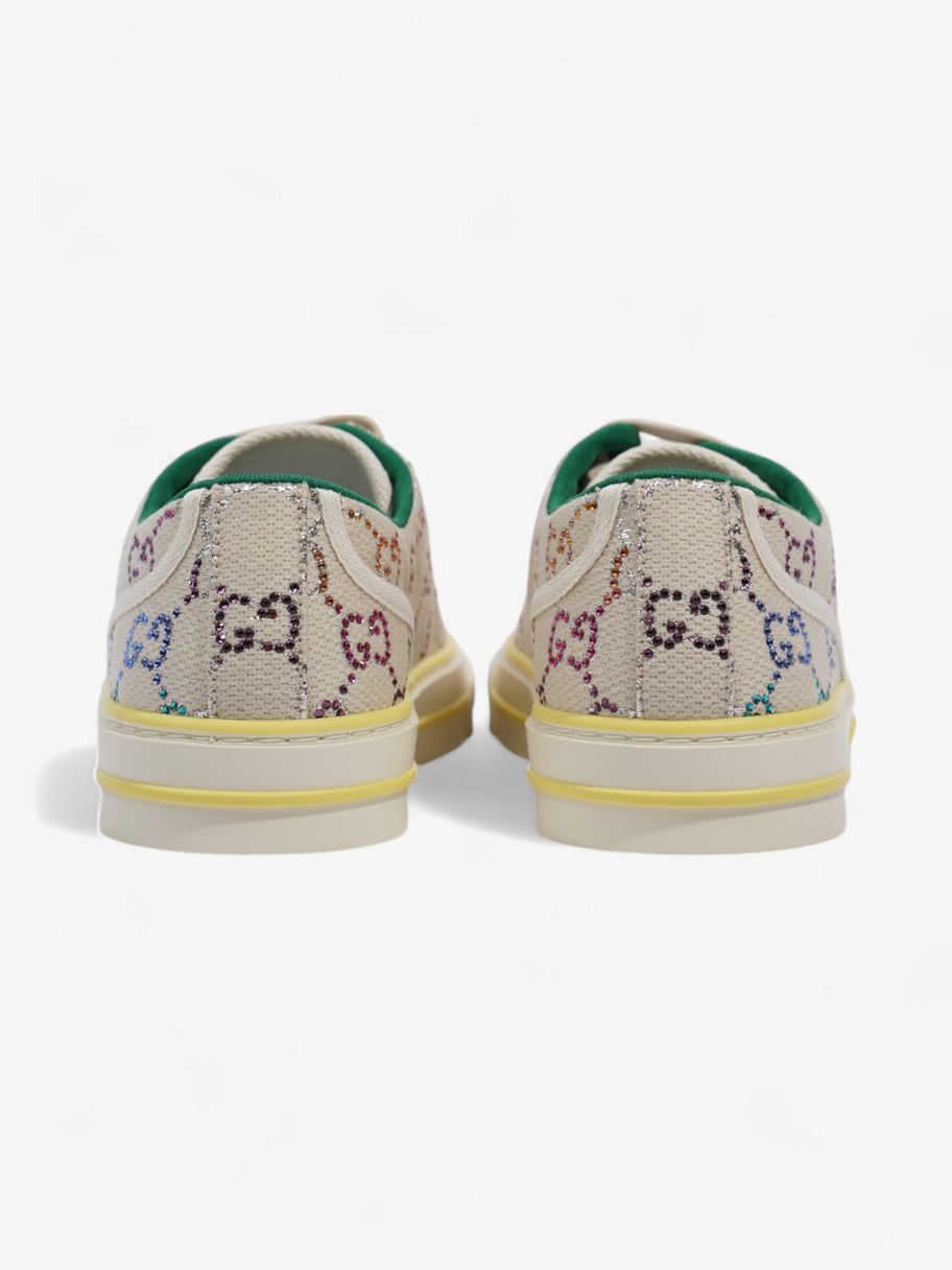 Gucci Crystal GG Tennis 1977 White / Multicoloured Canvas EU 38.5 UK 5.5 Image 6