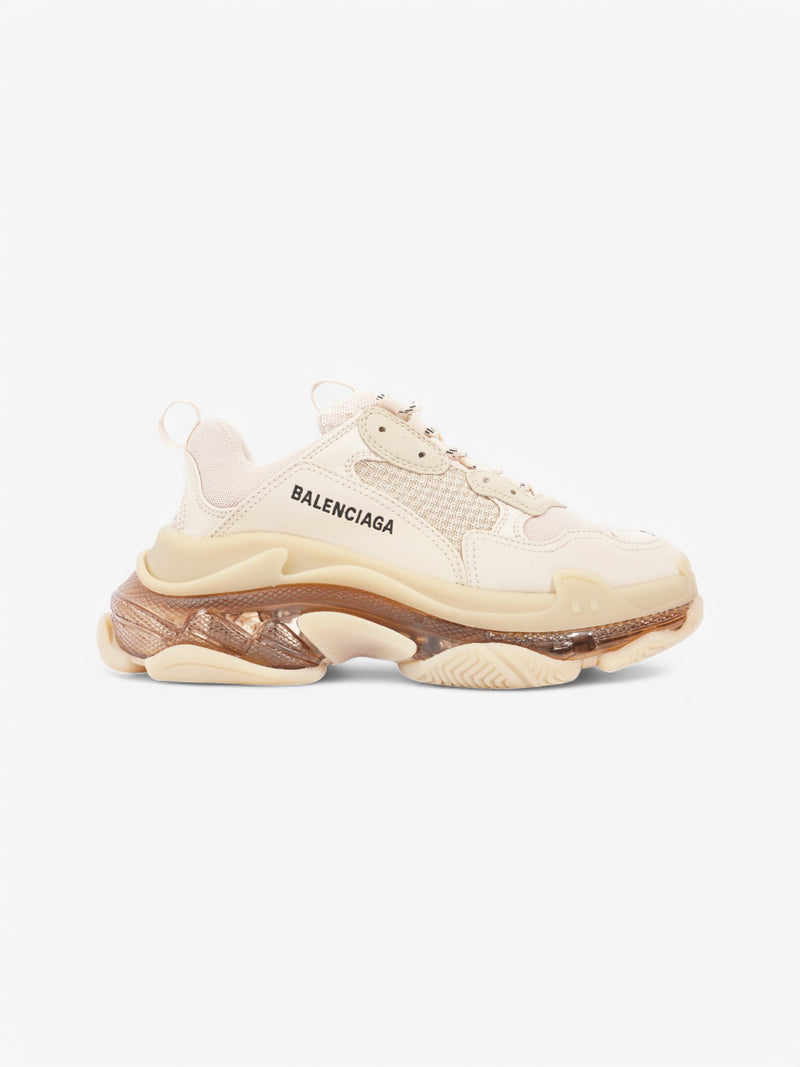  Balenciaga Triple S Clear Sole Beige  Mesh EU 38 UK 5