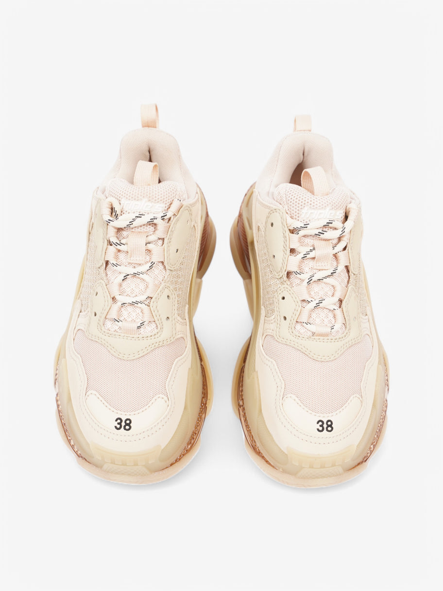 Balenciaga Triple S Clear Sole Beige  Mesh EU 38 UK 5 Image 8
