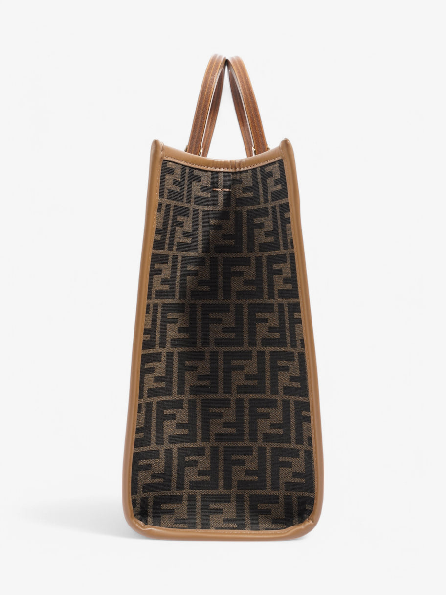 Fendi Sunshine Tote Zucca Canvas Image 3