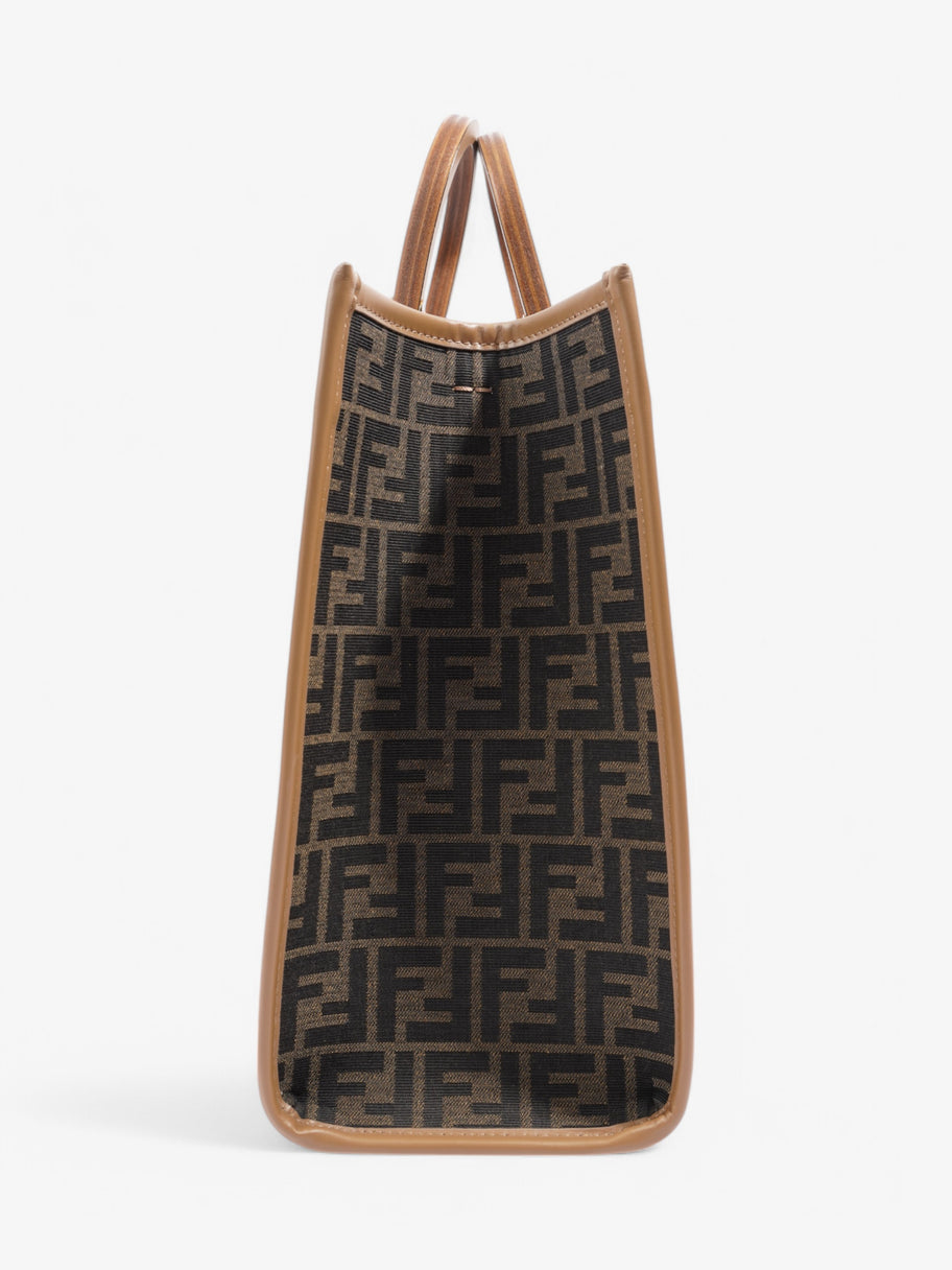Fendi Sunshine Tote Zucca Canvas Image 5