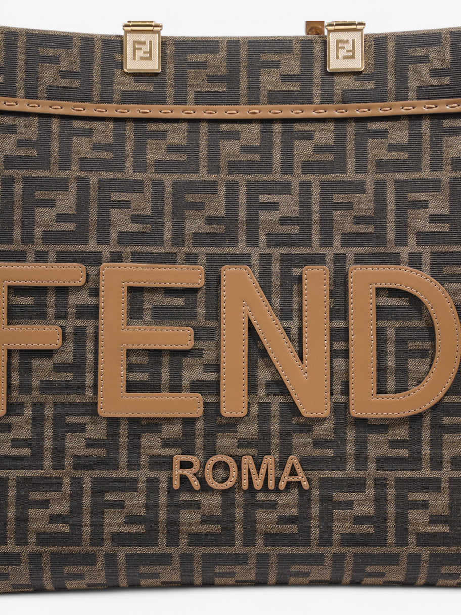 Fendi Sunshine Tote Zucca Canvas Image 7