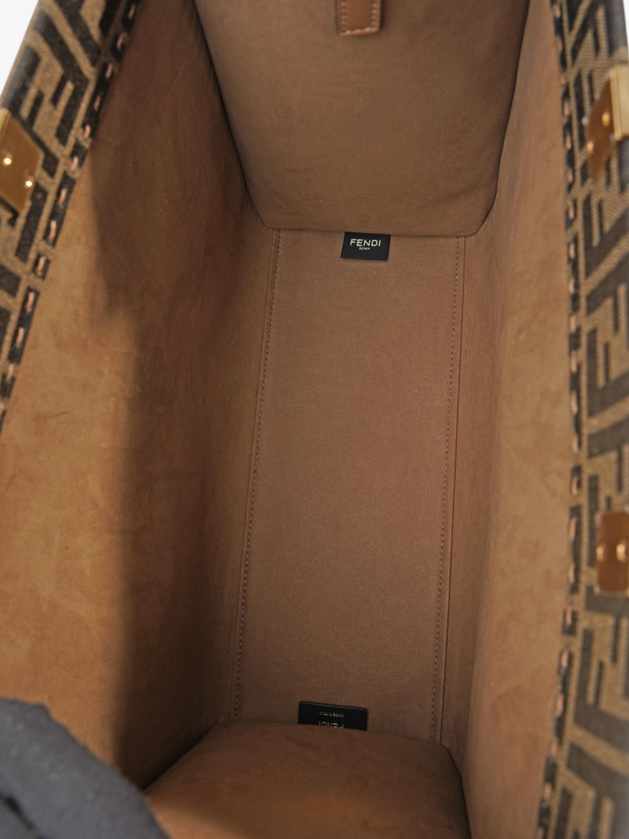 Fendi Sunshine Tote Zucca Canvas Image 8