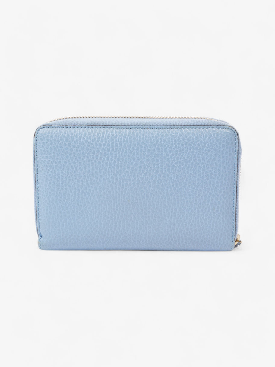 Gucci Zip Around Wallet Light Blue / Light Gold Leather Medium Image 3