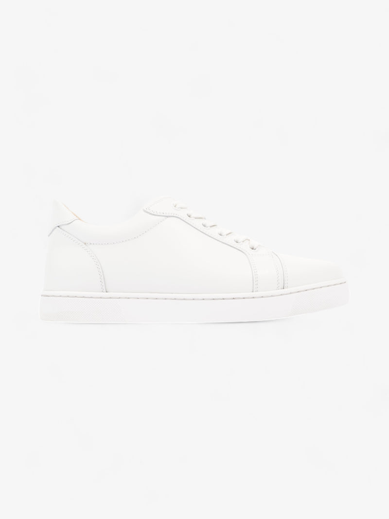  Christian Louboutin Vieira Flat White Calfskin Leather EU 37.5 UK 4.5