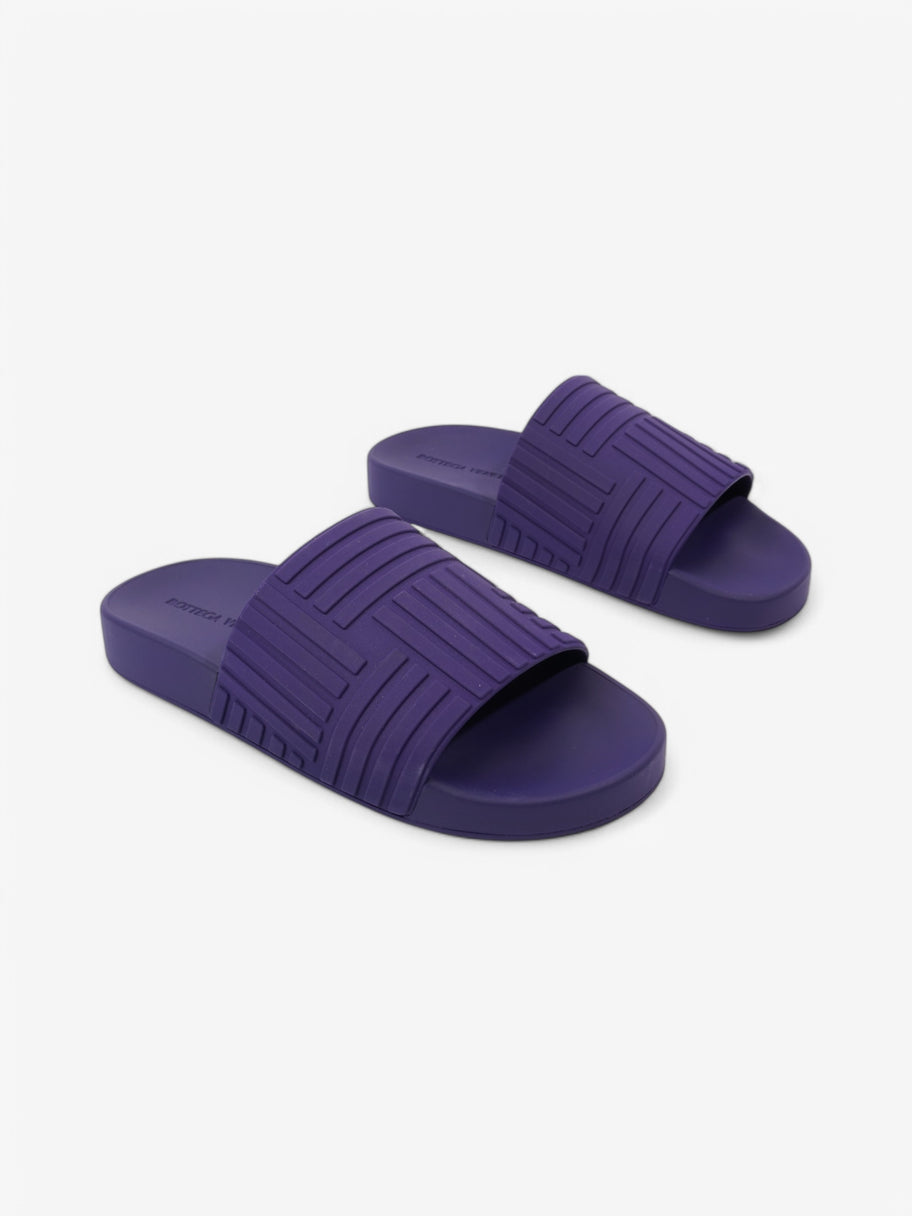 Bottega Veneta Intrecciato Rubber Slides Purple Rubber EU 40 UK 6 Image 2