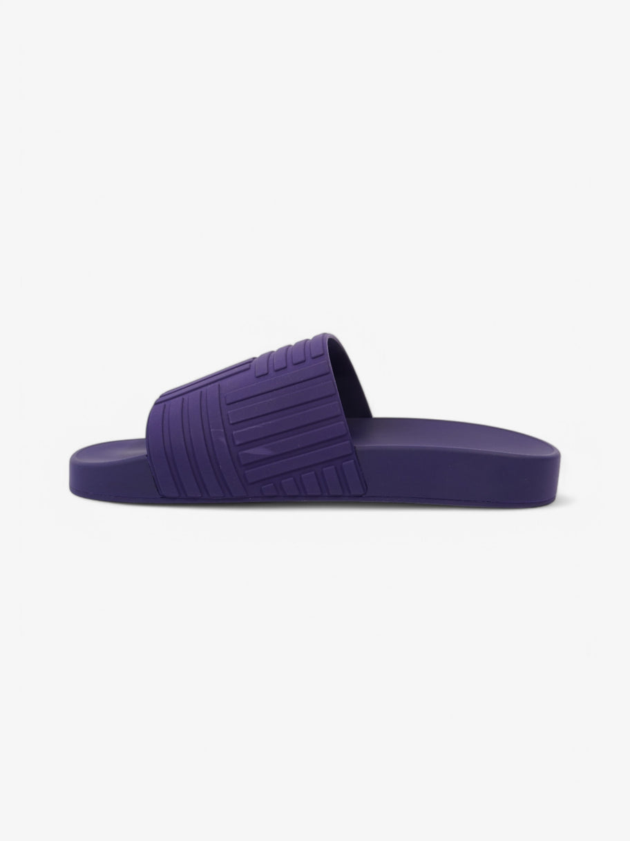 Bottega Veneta Intrecciato Rubber Slides Purple Rubber EU 40 UK 6 Image 3