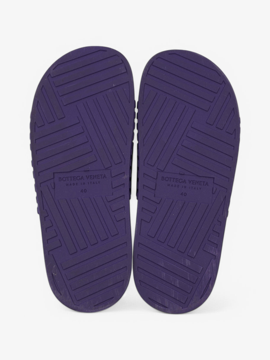 Bottega Veneta Intrecciato Rubber Slides Purple Rubber EU 40 UK 6 Image 7