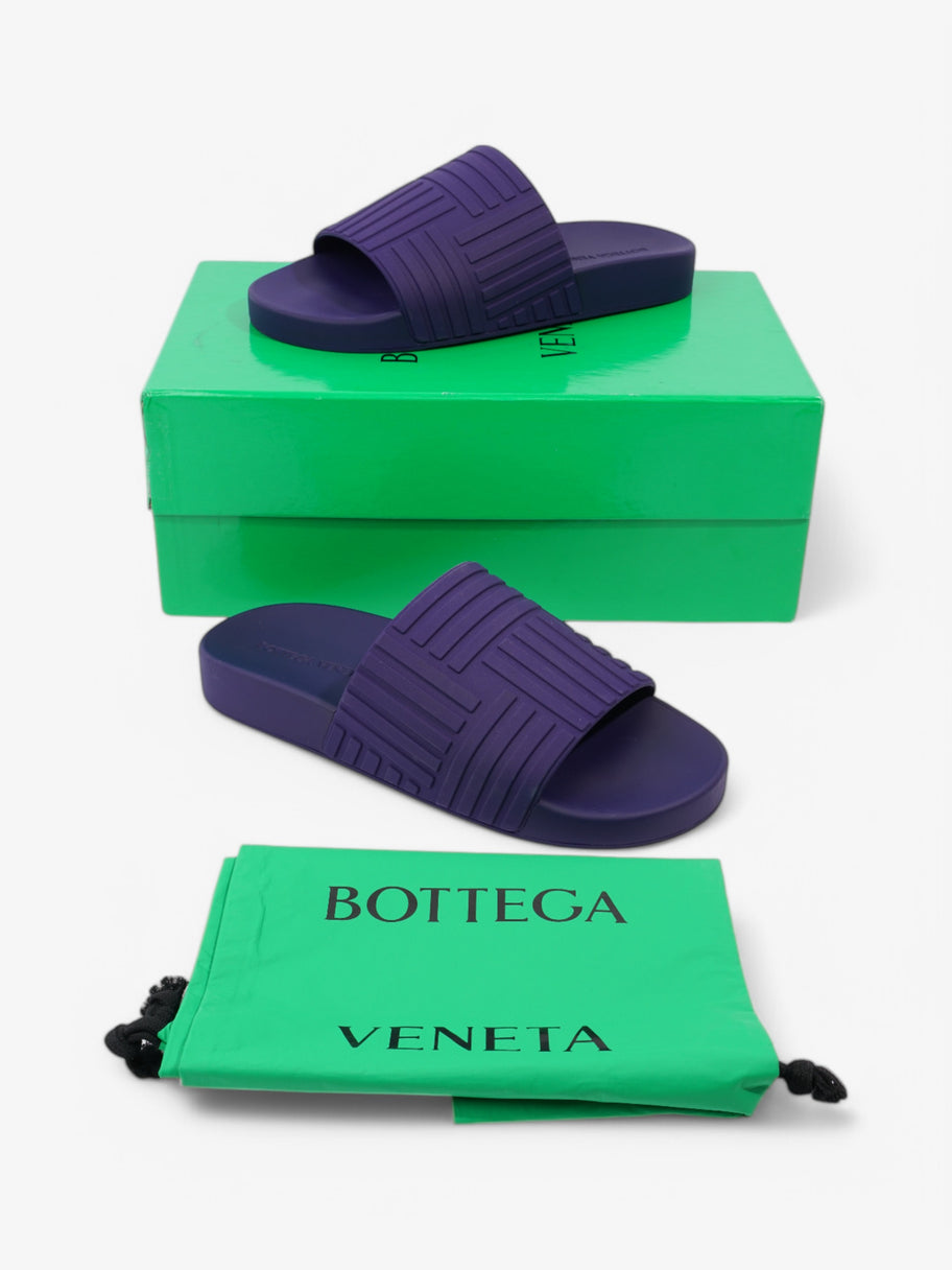 Bottega Veneta Intrecciato Rubber Slides Purple Rubber EU 40 UK 6 Image 9