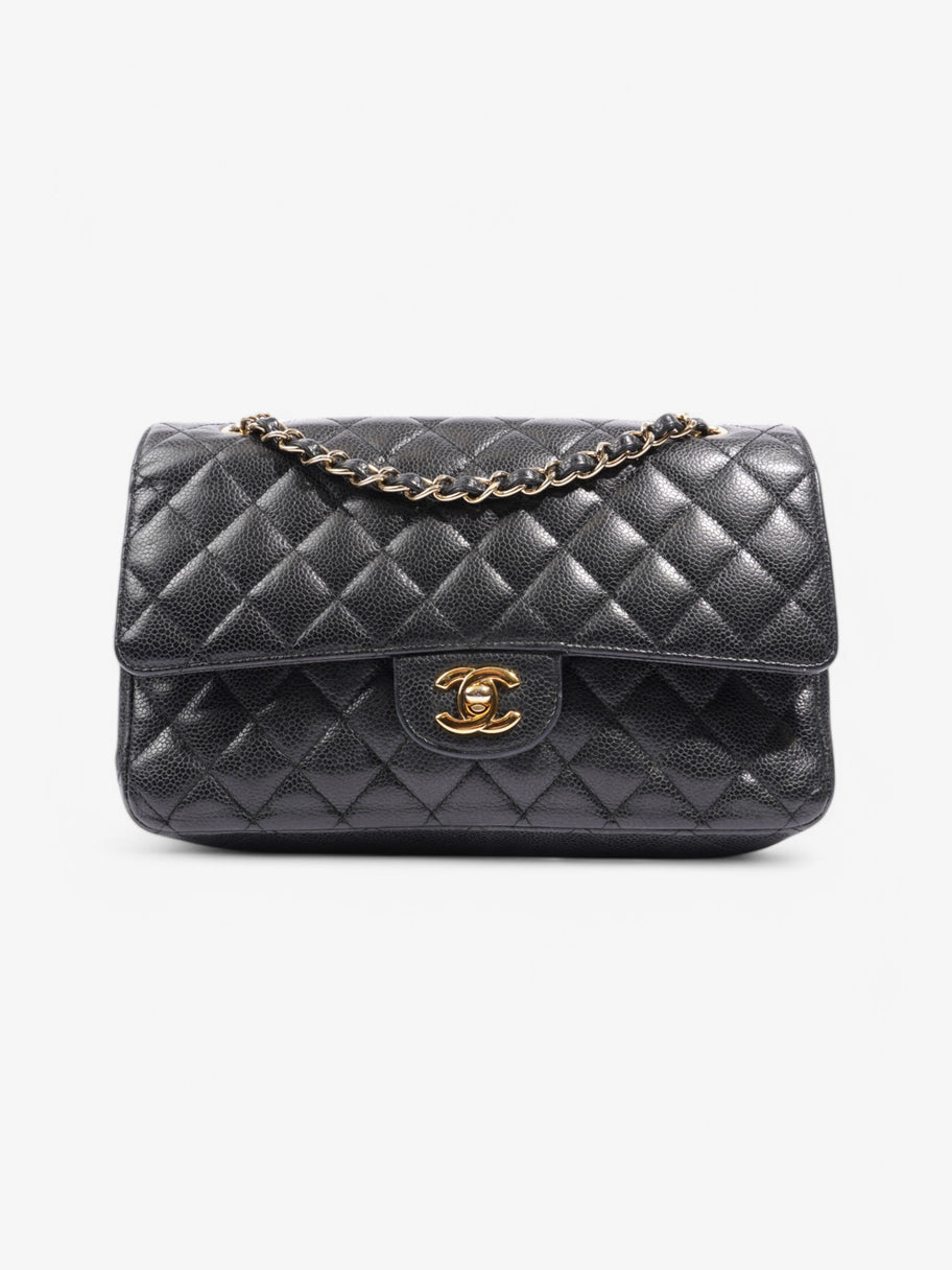 Chanel Classic Double Flap Black Caviar Leather Small Image 1