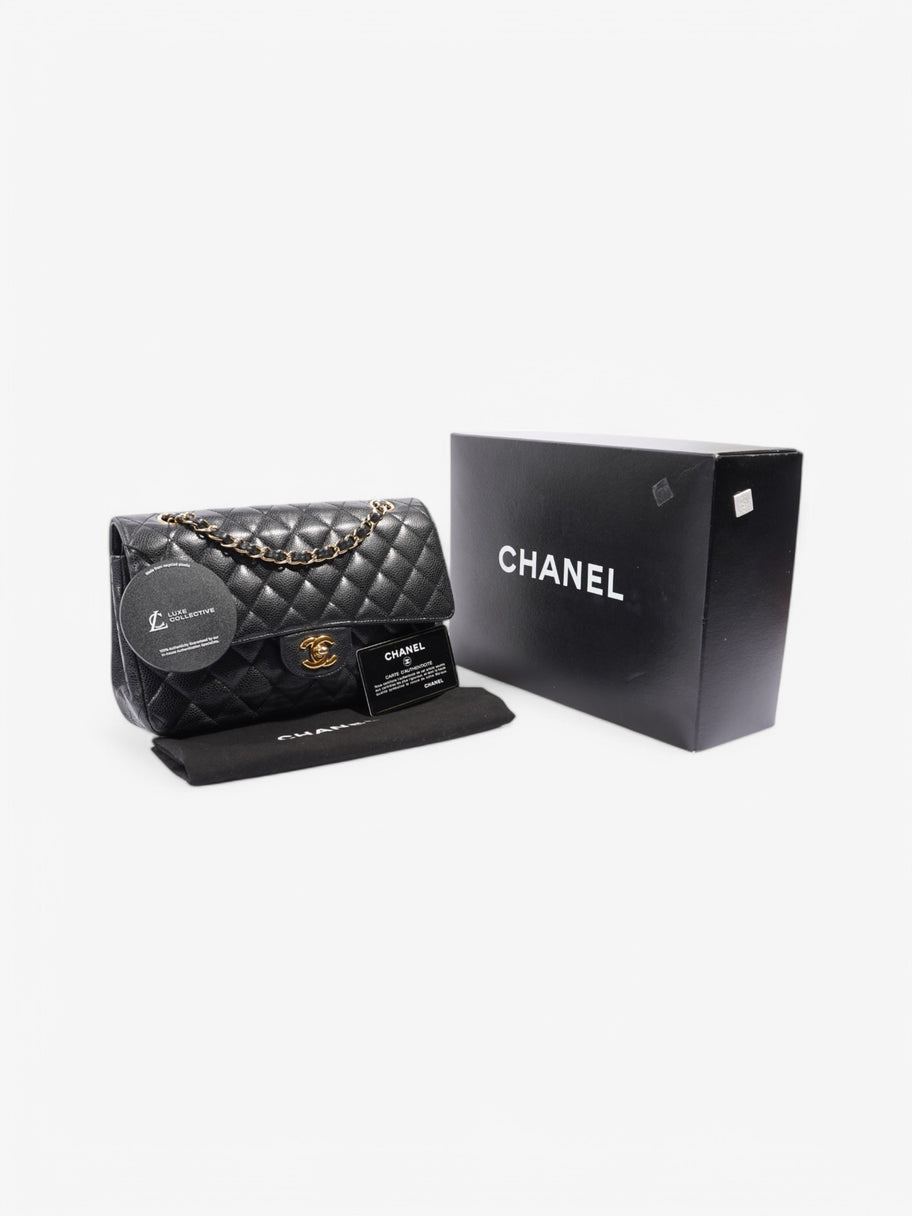 Chanel Classic Double Flap Black Caviar Leather Small Image 10