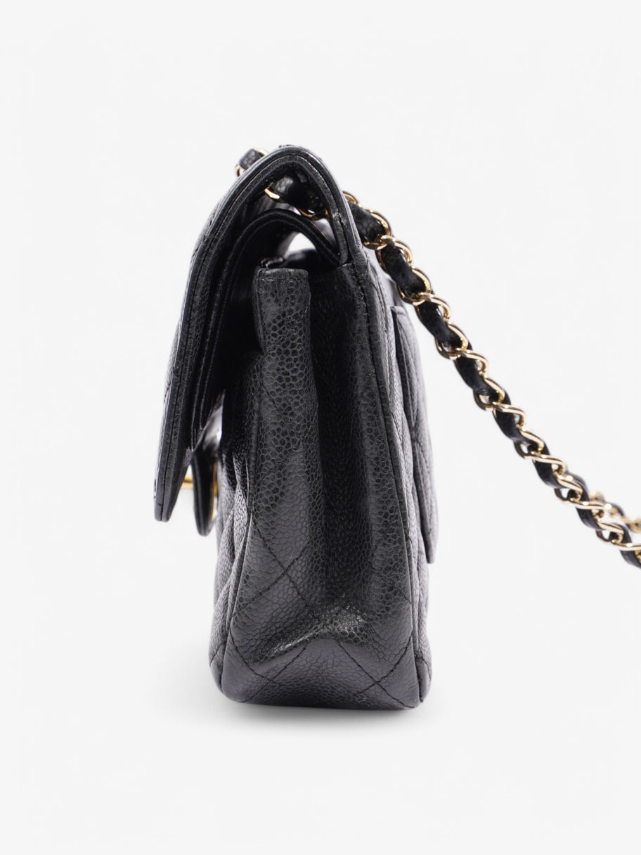 Chanel Classic Double Flap Black Caviar Leather Small Image 3