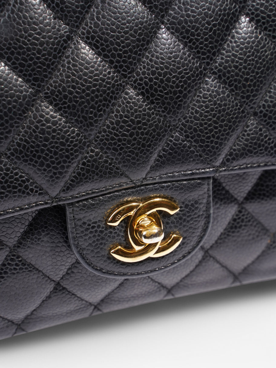 Chanel Classic Double Flap Black Caviar Leather Small Image 7