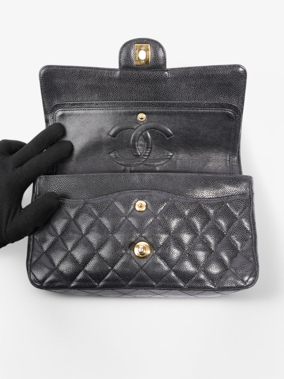 Chanel Classic Double Flap Black Caviar Leather Small Image 8