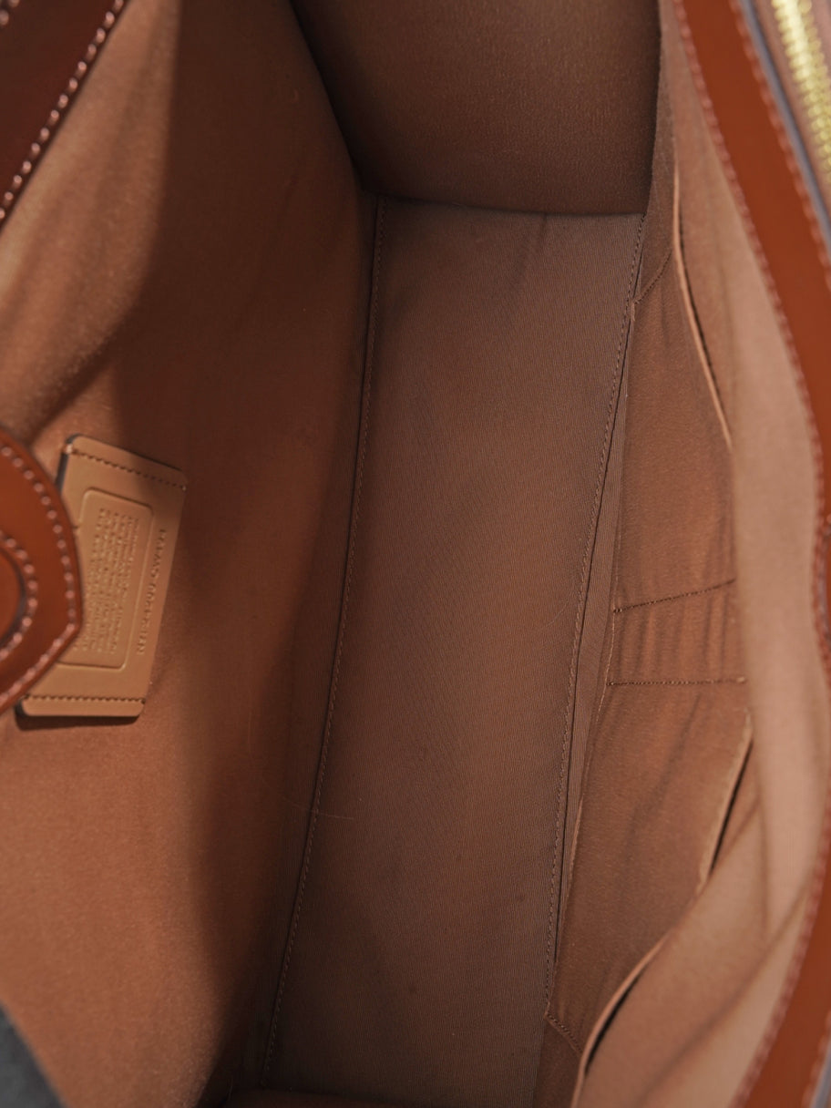 Coach Nina Tote Bag Brown / Beige Coated Canvas Image 8