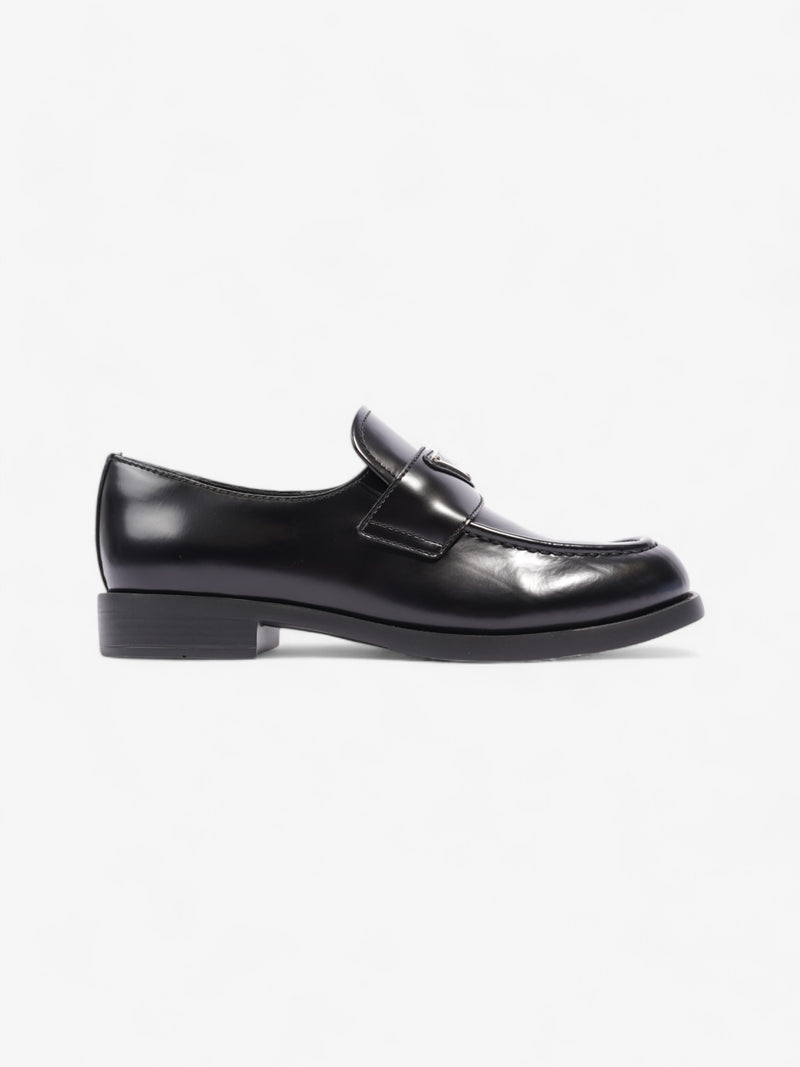  Prada Ritch Erani Loafer Black Leather EU 37.5 UK 4.5